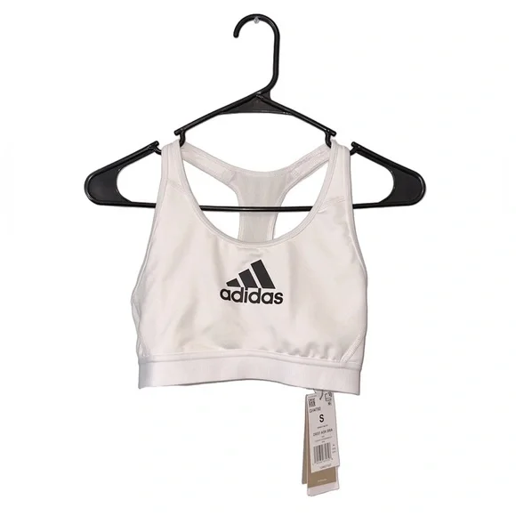 Adidas White Sports Bra - Picture 1 of 13